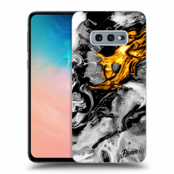 Szilikon tok erre a típusra Samsung Galaxy S10e G970 - Black Gold 2