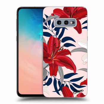 Szilikon tok erre a típusra Samsung Galaxy S10e G970 - Red Lily