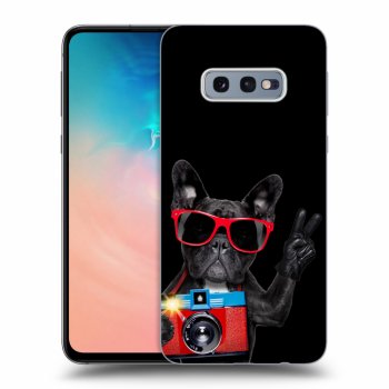 Szilikon tok erre a típusra Samsung Galaxy S10e G970 - French Bulldog