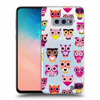 Picasee átlátszó szilikon tok az alábbi mobiltelefonokra Samsung Galaxy S10e G970 - Owls