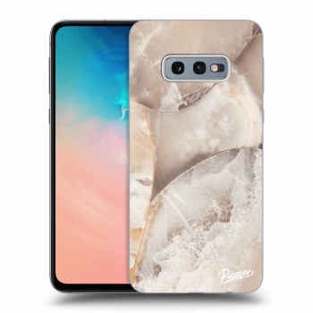 Szilikon tok erre a típusra Samsung Galaxy S10e G970 - Cream marble