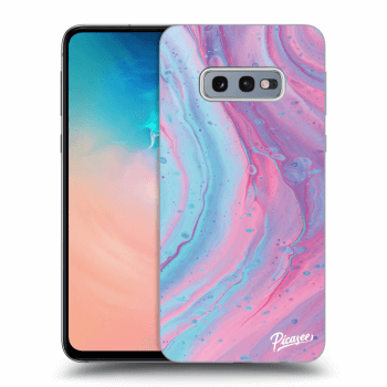 Szilikon tok erre a típusra Samsung Galaxy S10e G970 - Pink liquid