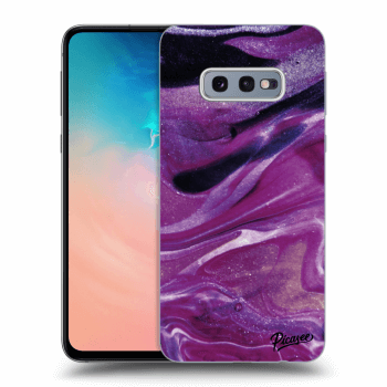 Szilikon tok erre a típusra Samsung Galaxy S10e G970 - Purple glitter