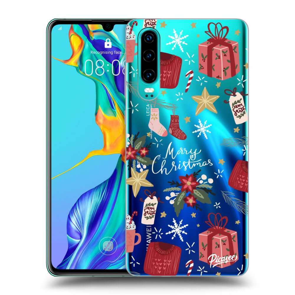 Picasee átlátszó szilikon tok az alábbi mobiltelefonokra Huawei P30 - Christmas