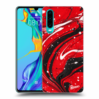 Szilikon tok erre a típusra Huawei P30 - Red black