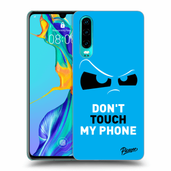 Szilikon tok erre a típusra Huawei P30 - Cloudy Eye - Blue