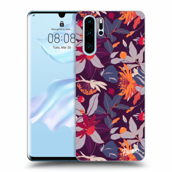 Szilikon tok erre a típusra Huawei P30 Pro - Purple Leaf