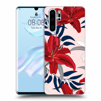 Szilikon tok erre a típusra Huawei P30 Pro - Red Lily