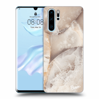 Szilikon tok erre a típusra Huawei P30 Pro - Cream marble