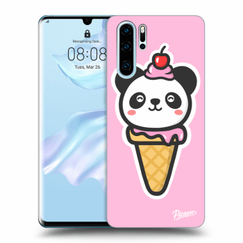 Picasee fekete szilikon tok az alábbi mobiltelefonokra Huawei P30 Pro - Ice Cream Panda