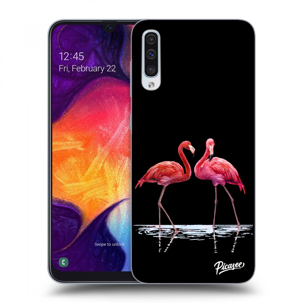 Picasee ULTIMATE CASE Samsung Galaxy A50 A505F - készülékre - Flamingos couple