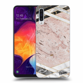 Picasee ULTIMATE CASE Samsung Galaxy A50 A505F - készülékre - Pink geometry
