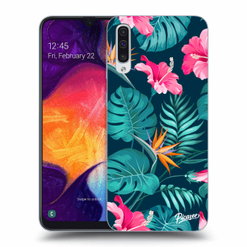 Szilikon tok erre a típusra Samsung Galaxy A50 A505F - Pink Monstera