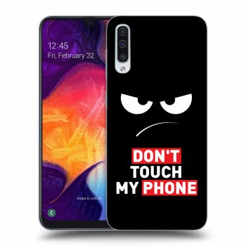 Szilikon tok erre a típusra Samsung Galaxy A50 A505F - Angry Eyes - Transparent