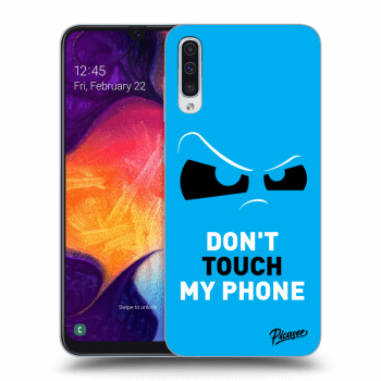 Szilikon tok erre a típusra Samsung Galaxy A50 A505F - Cloudy Eye - Blue