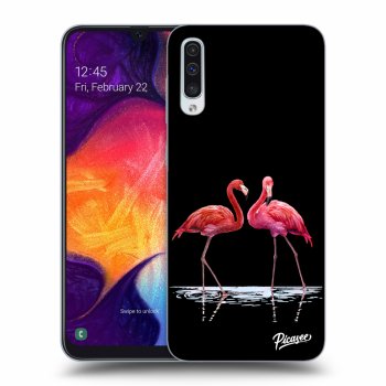 Szilikon tok erre a típusra Samsung Galaxy A50 A505F - Flamingos couple