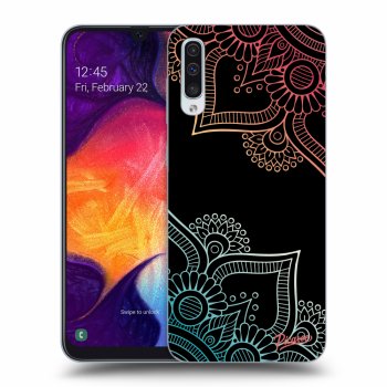 Szilikon tok erre a típusra Samsung Galaxy A50 A505F - Flowers pattern