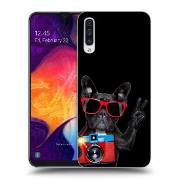 Szilikon tok erre a típusra Samsung Galaxy A50 A505F - French Bulldog