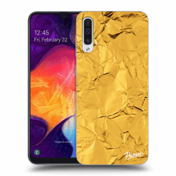 Szilikon tok erre a típusra Samsung Galaxy A50 A505F - Gold