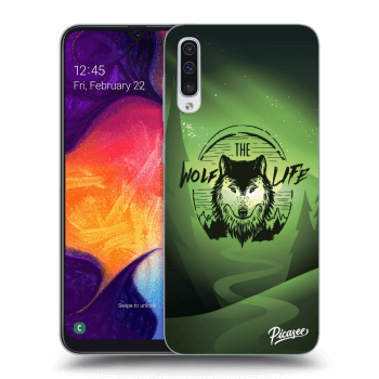 Szilikon tok erre a típusra Samsung Galaxy A50 A505F - Wolf life