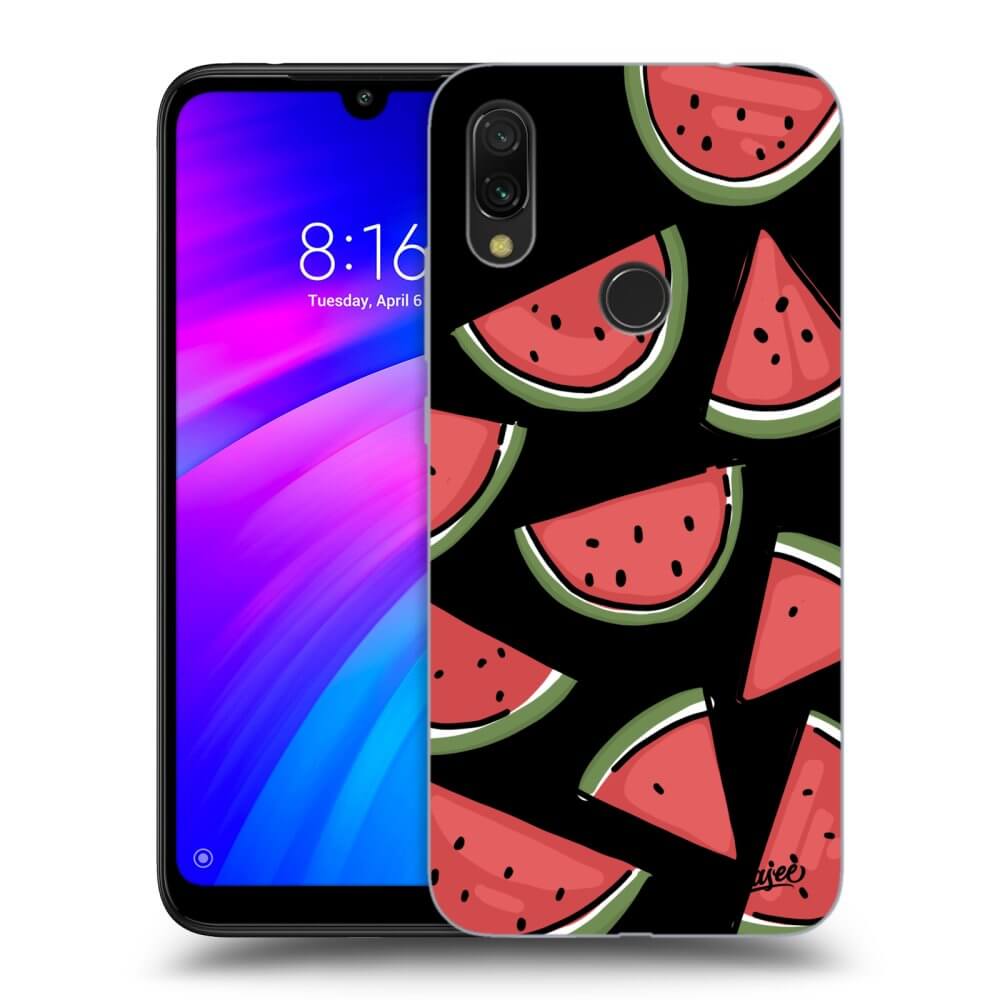 Picasee fekete szilikon tok az alábbi mobiltelefonokra Xiaomi Redmi 7 - Melone