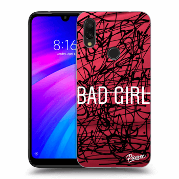 Picasee fekete szilikon tok az alábbi mobiltelefonokra Xiaomi Redmi 7 - Bad girl