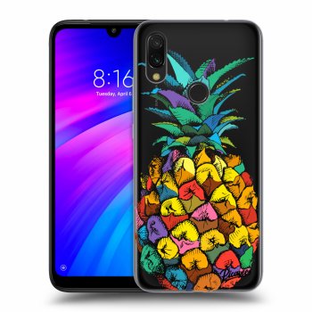 Picasee átlátszó szilikon tok az alábbi mobiltelefonokra Xiaomi Redmi 7 - Pineapple