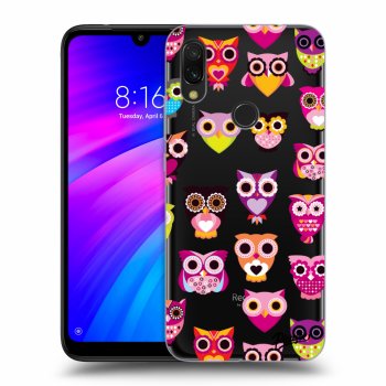 Picasee átlátszó szilikon tok az alábbi mobiltelefonokra Xiaomi Redmi 7 - Owls