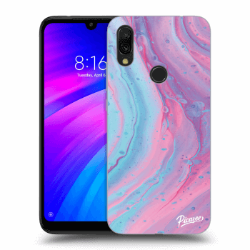 Szilikon tok erre a típusra Xiaomi Redmi 7 - Pink liquid