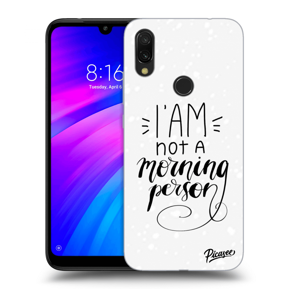 Picasee ULTIMATE CASE Xiaomi Redmi 7 - készülékre - I am not a morning person