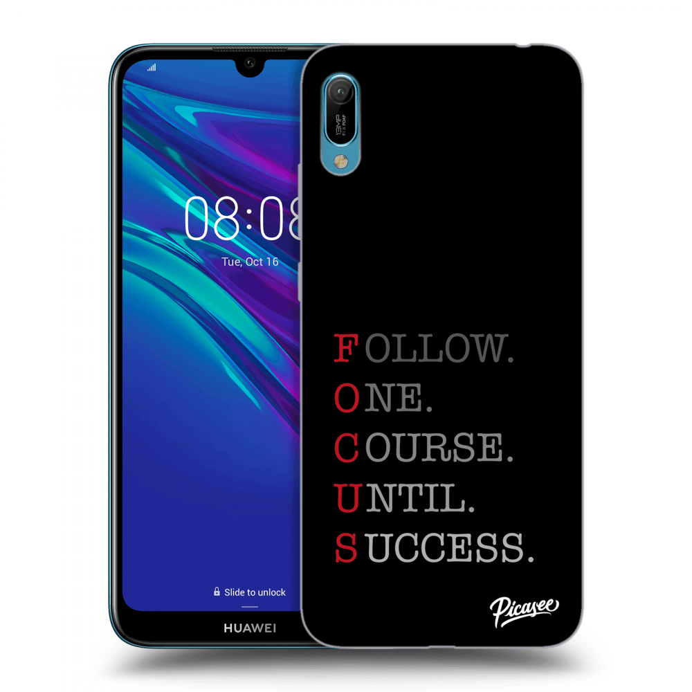 Picasee fekete szilikon tok az alábbi mobiltelefonokra Huawei Y6 2019 - Focus