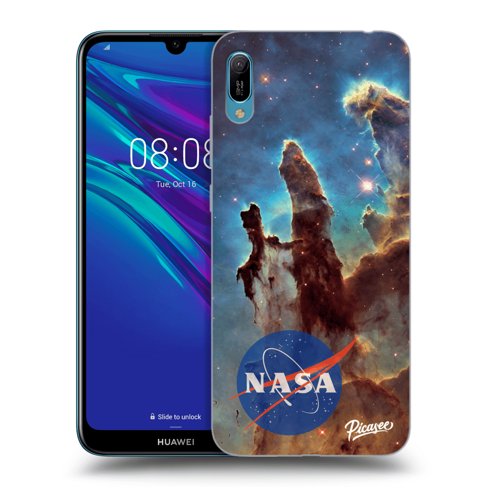 Picasee átlátszó szilikon tok az alábbi mobiltelefonokra Huawei Y6 2019 - Eagle Nebula