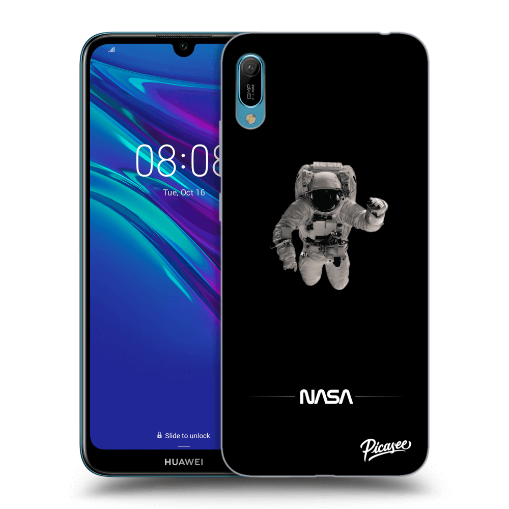 Picasee átlátszó szilikon tok az alábbi mobiltelefonokra Huawei Y6 2019 - Astronaut Minimal