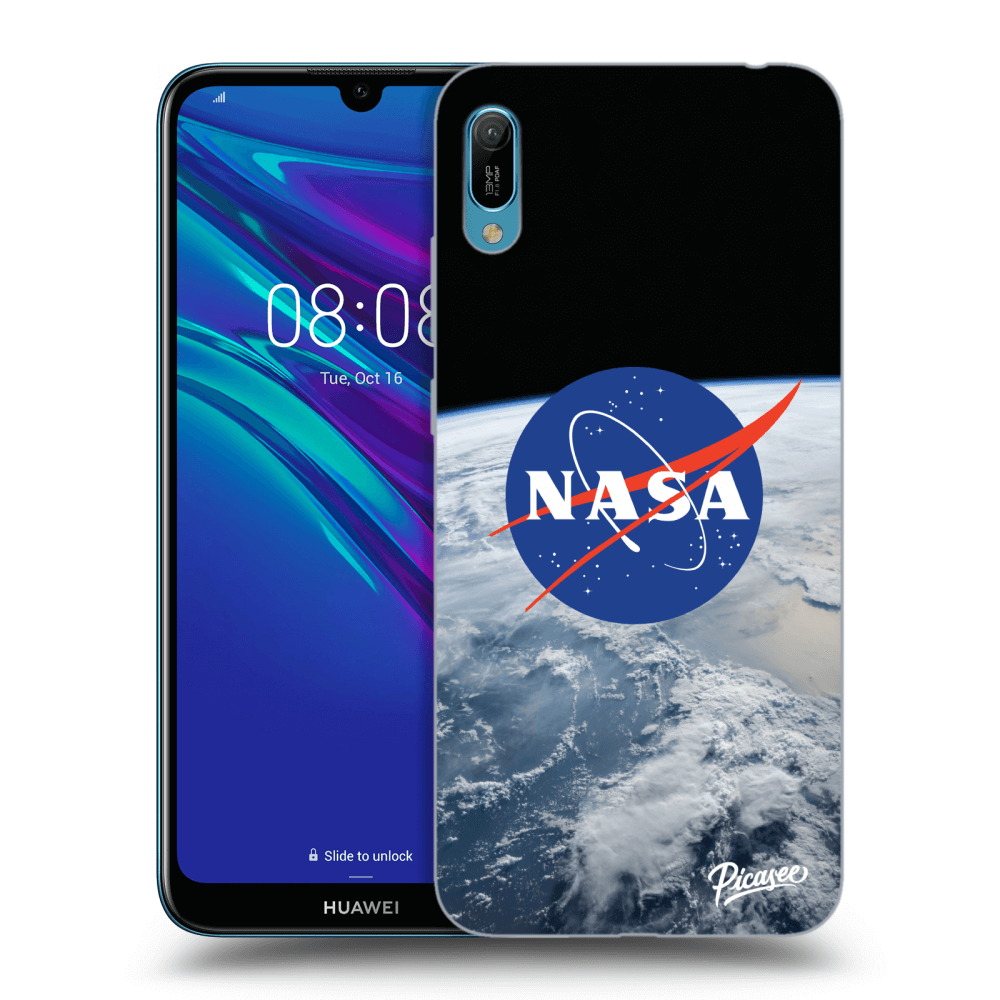 Picasee fekete szilikon tok az alábbi mobiltelefonokra Huawei Y6 2019 - Nasa Earth