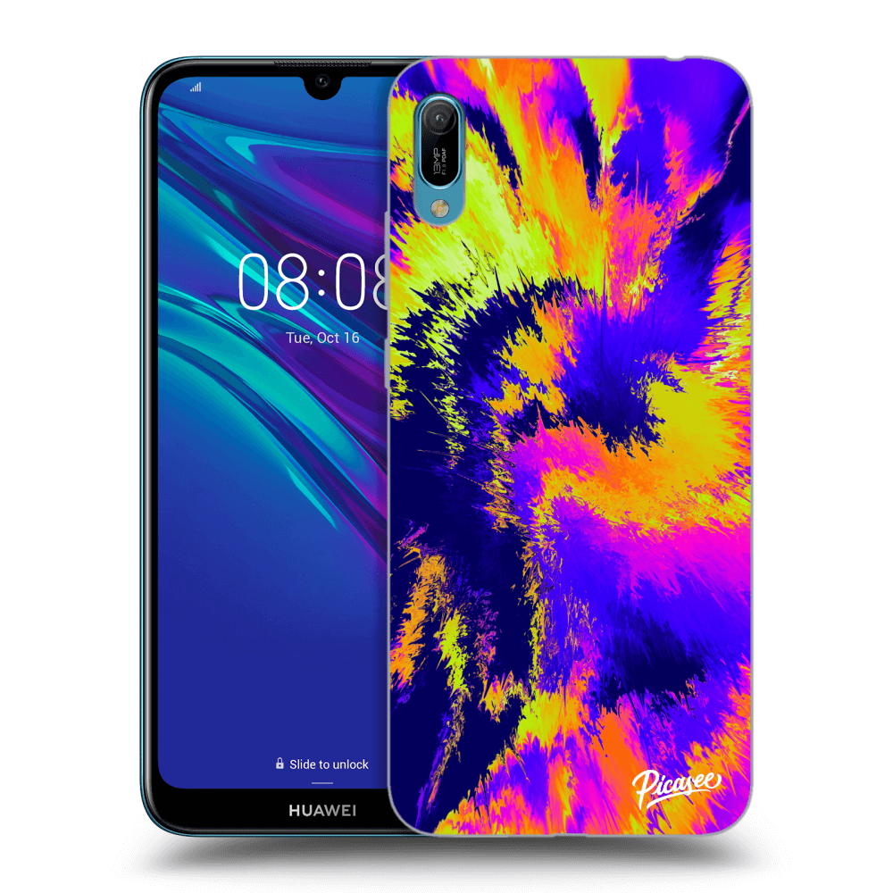 Picasee átlátszó szilikon tok az alábbi mobiltelefonokra Huawei Y6 2019 - Burn
