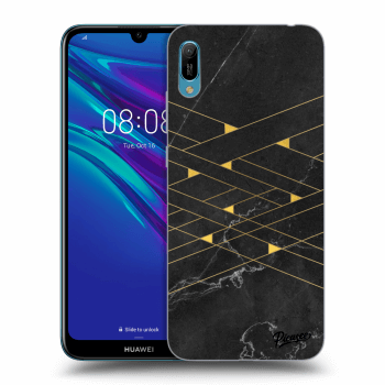 Picasee fekete szilikon tok az alábbi mobiltelefonokra Huawei Y6 2019 - Gold Minimal