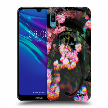 Picasee fekete szilikon tok az alábbi mobiltelefonokra Huawei Y6 2019 - Rosebush black