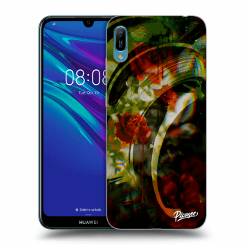 Picasee fekete szilikon tok az alábbi mobiltelefonokra Huawei Y6 2019 - Roses color