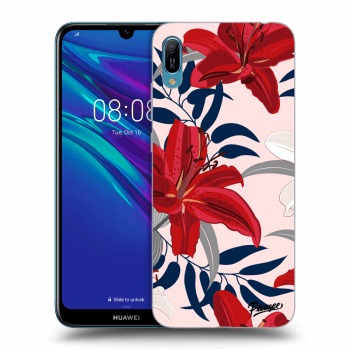 Szilikon tok erre a típusra Huawei Y6 2019 - Red Lily