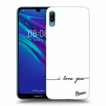 Picasee átlátszó szilikon tok az alábbi mobiltelefonokra Huawei Y6 2019 - I love you