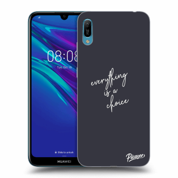 Picasee fekete szilikon tok az alábbi mobiltelefonokra Huawei Y6 2019 - Everything is a choice