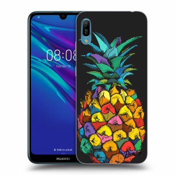 Picasee fekete szilikon tok az alábbi mobiltelefonokra Huawei Y6 2019 - Pineapple