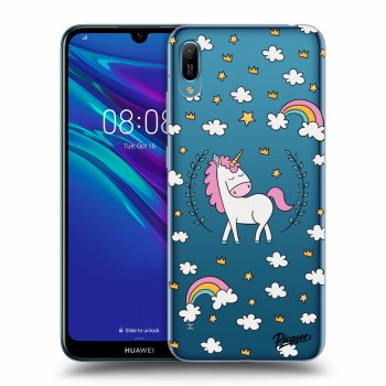 Picasee átlátszó szilikon tok az alábbi mobiltelefonokra Huawei Y6 2019 - Unicorn star heaven