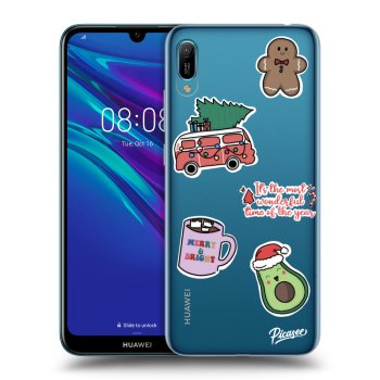 Picasee átlátszó szilikon tok az alábbi mobiltelefonokra Huawei Y6 2019 - Christmas Stickers