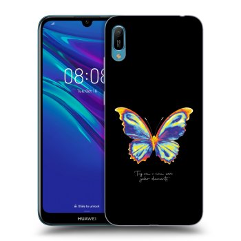 Picasee fekete szilikon tok az alábbi mobiltelefonokra Huawei Y6 2019 - Diamanty Black