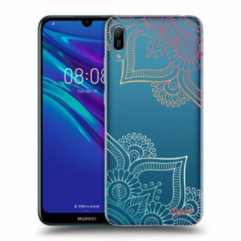 Picasee átlátszó szilikon tok az alábbi mobiltelefonokra Huawei Y6 2019 - Flowers pattern