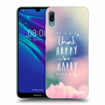Picasee átlátszó szilikon tok az alábbi mobiltelefonokra Huawei Y6 2019 - Think happy be happy