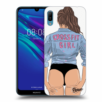 Picasee fekete szilikon tok az alábbi mobiltelefonokra Huawei Y6 2019 - Crossfit girl - nickynellow