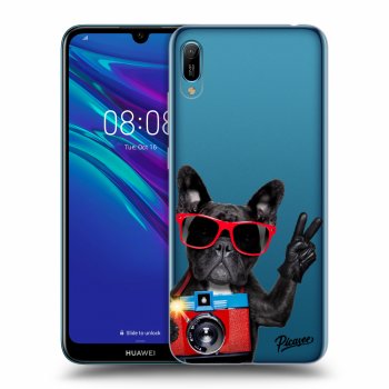 Picasee átlátszó szilikon tok az alábbi mobiltelefonokra Huawei Y6 2019 - French Bulldog