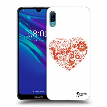 Picasee átlátszó szilikon tok az alábbi mobiltelefonokra Huawei Y6 2019 - Big heart